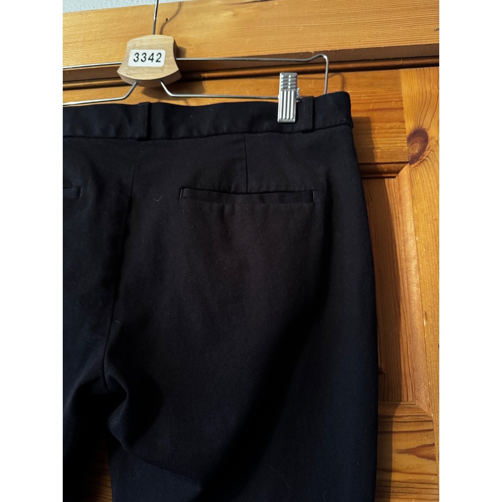 Banana Republic Sloan Black Petite Capri Dress Pants 8P Mid Rise Stretch - Picture 6 of 10